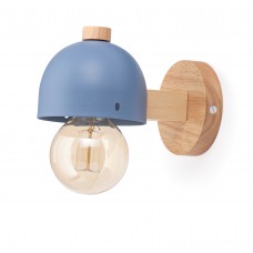 Бра White Mushroom wood blue